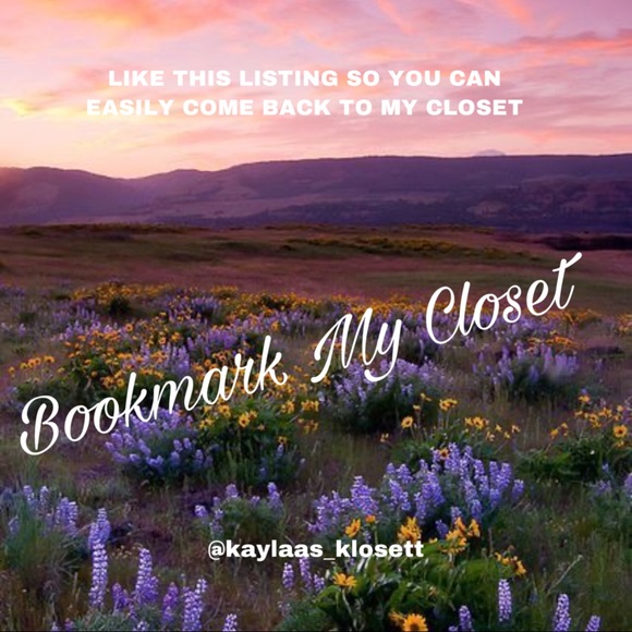 LIKE THIS LISTING TO BOOKMARK MY CLOSET - Picture 1 of 1